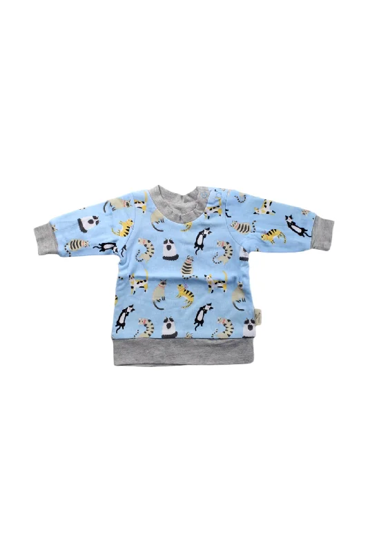 Men's Sweaters with Hooks and LoopsCotton Pigs Animal Print Sweatshirt 0-3M