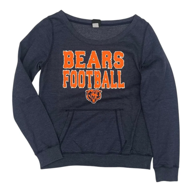 Warm Men's Thermal HoodiesSweatshirt Crewneck By Nfl In Navy, Size:L