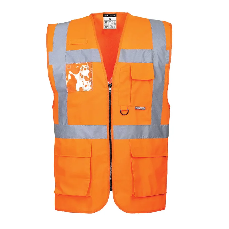 Men's Coats with ZippersPortwest S476 Berlin Executive Hi Vis Vest