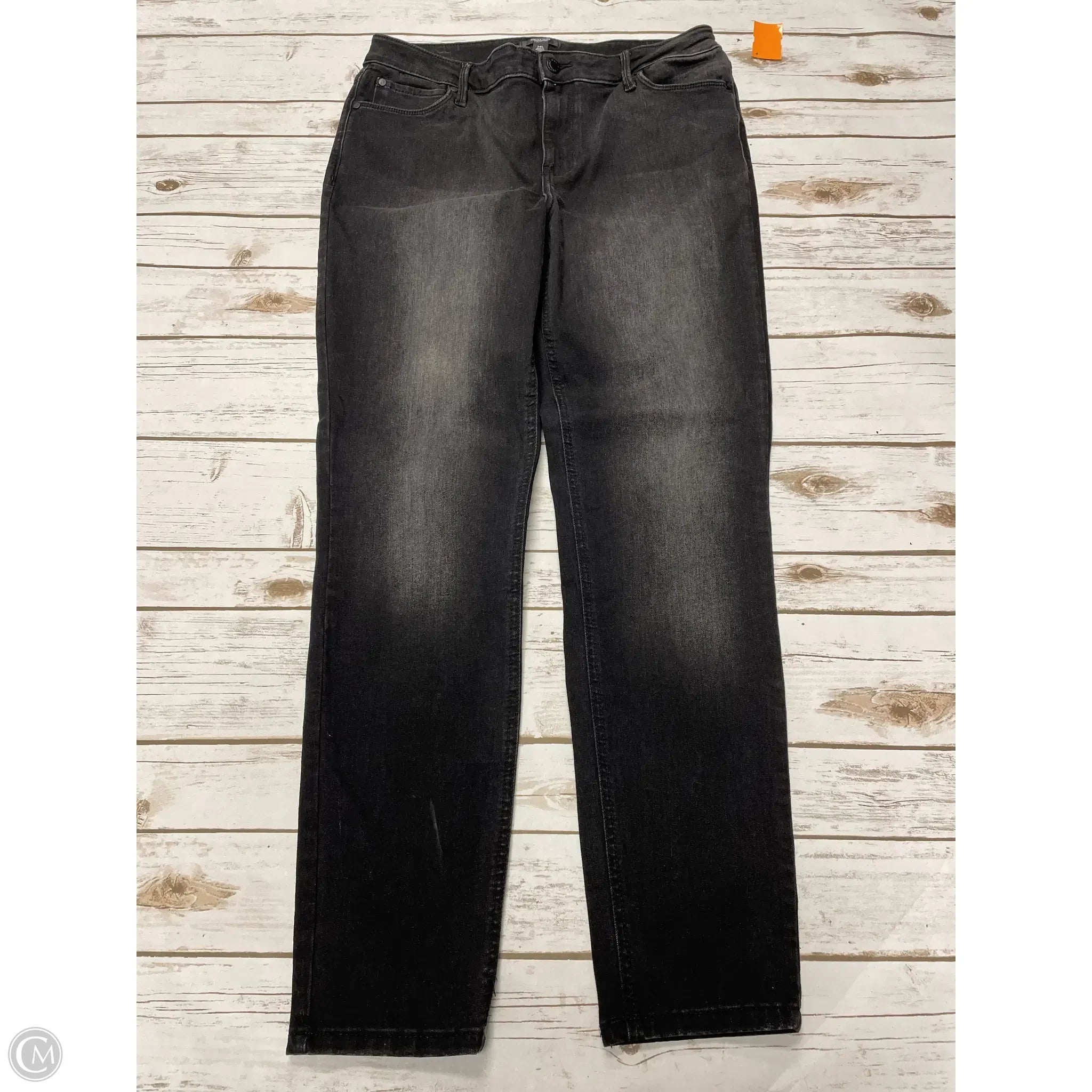 Zip-Fly Men's JeansJeans Skinny By Simply Vera In Black Denim, Size: 14l