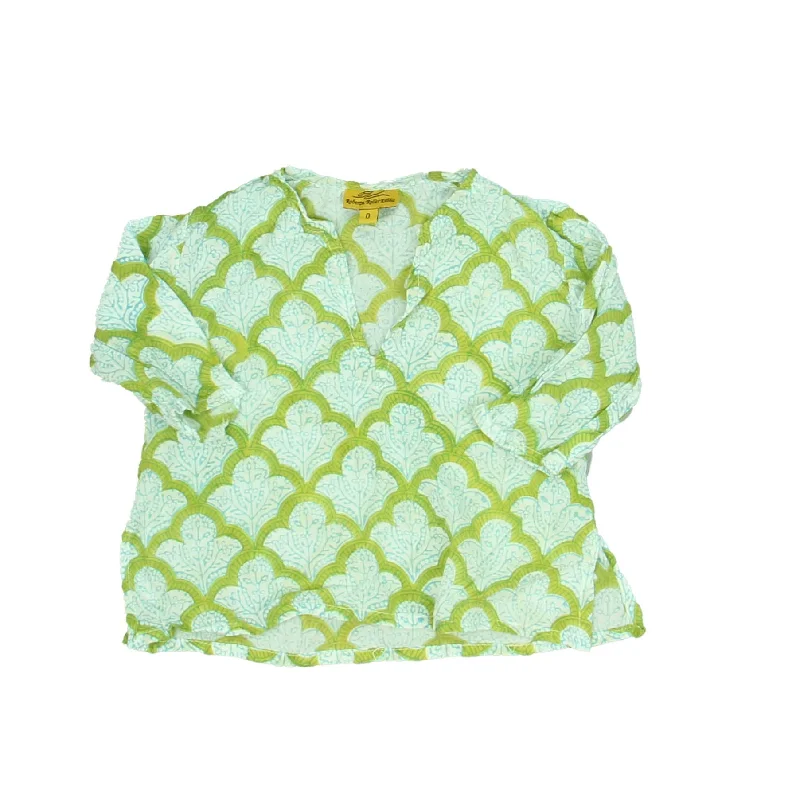 Men's Cowboy Shirts for Western StyleRoberta Roller Rabbit Girls Green | Blue | Pattern Long Sleeve Shirt