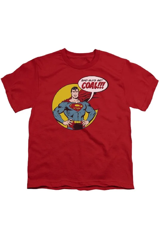 Men's Shirts for CampingDC Comics Coal Short Sleeve Youth Tee / T-Shirt