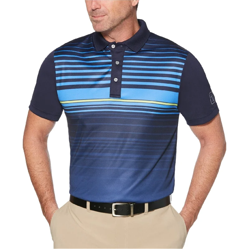 Breathable Men's Mesh TopsPGA Tour Mens Ombre Engineered Stripe Rugby Polo Shirt, White, Medium Breathable Men's Mesh TopsPGA Tour Mens Ombre Engineered Stripe Rugby Polo Shirt, White, Medium