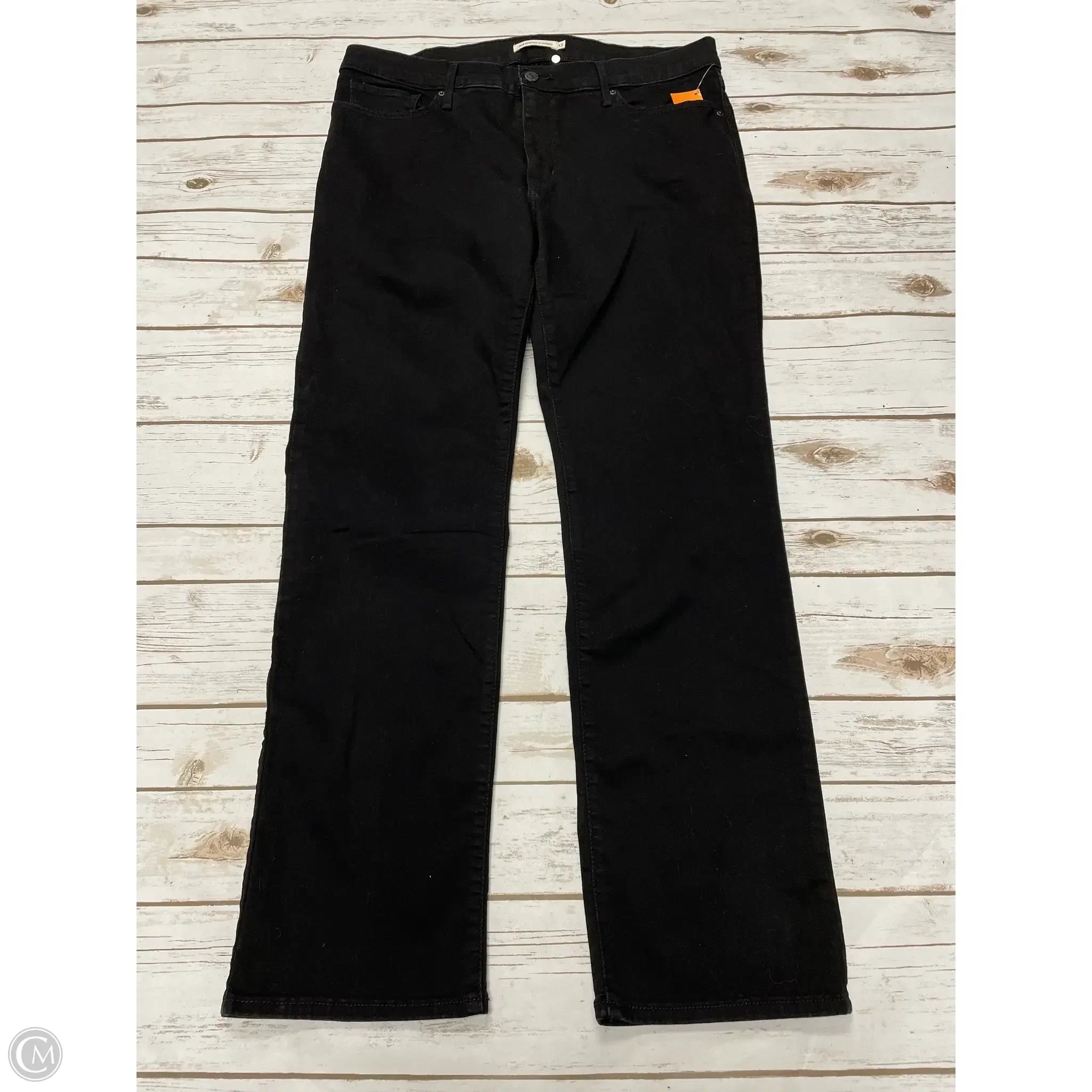 Rip and Tear Men's JeansJeans Straight By Levis In Black Denim, Size: 16