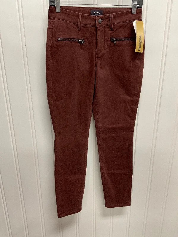 Durable Workwear Men's JeansJeans Designer By Not Your Daughters Jeans In Maroon, Size: Xxs Durable Workwear Men's JeansJeans Designer By Not Your Daughters Jeans In Maroon, Size: Xxs