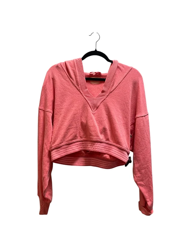 Men's Hoodies with Reflective StripesSweatshirt Collar By Free People In Orange, Size: Xs