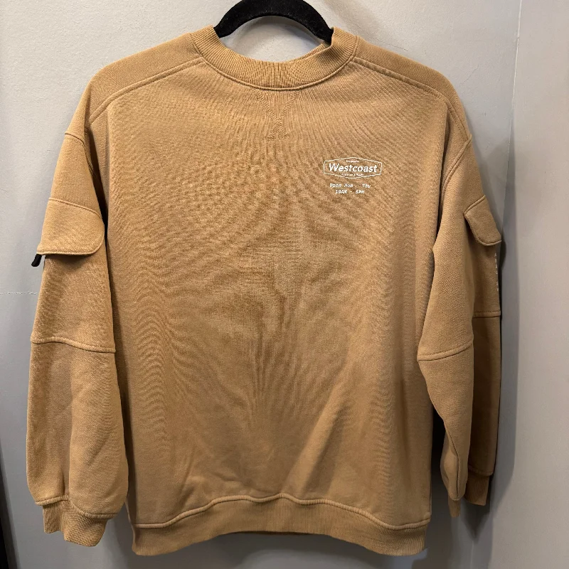 Men's Hoodies for YogaSweatshirt Crewneck By Divided In Tan, Size: Xs