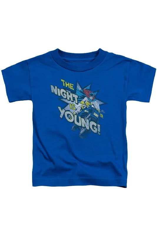 Men's Shirts for Beach OutingsDC Comics The Night Is Young Short Sleeve Juvenile Tee / T-Shirt Men's Shirts for Beach OutingsDC Comics The Night Is Young Short Sleeve Juvenile Tee / T-Shirt