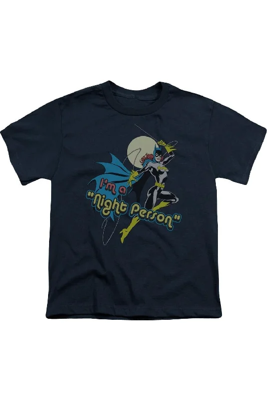Men's Shirts with Adjustable HemlinesDC Comics Night Person Short Sleeve Youth Tee / T-Shirt Men's Shirts with Adjustable HemlinesDC Comics Night Person Short Sleeve Youth Tee / T-Shirt