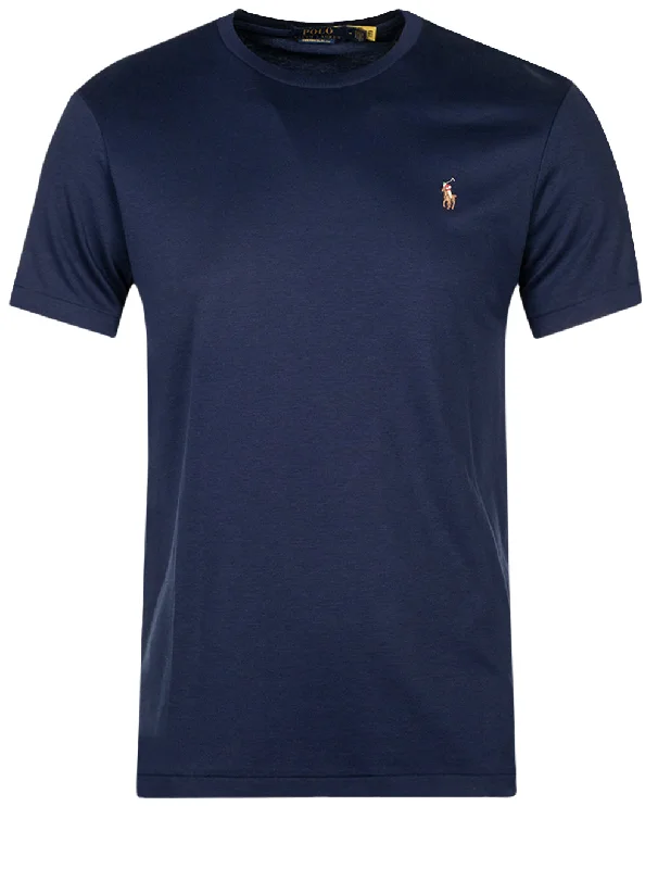 Men's Shirts with Zippered PocketsPima Polo T-Shirt Cruise Navy