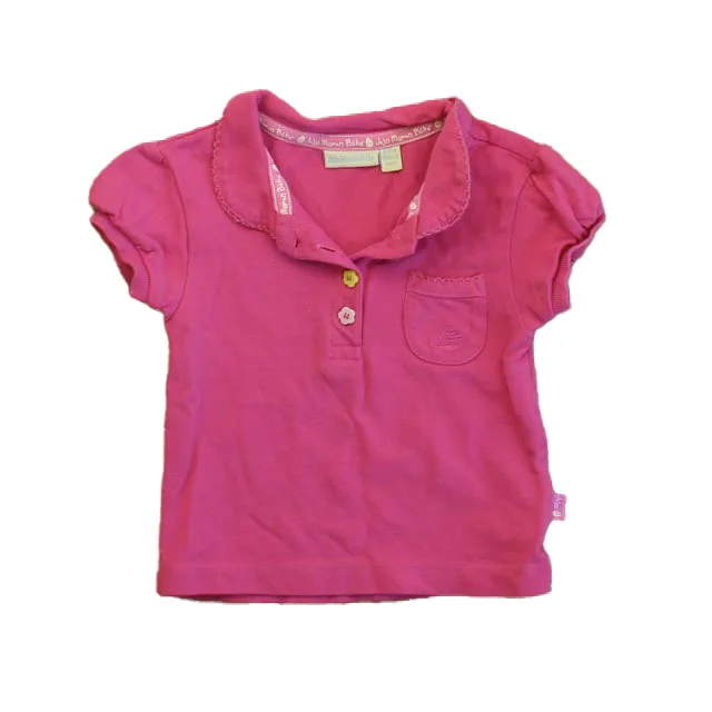 Men's Shirts with Embellished CollarsJoJo Maman Bebe Girls Pink Polo Shirt