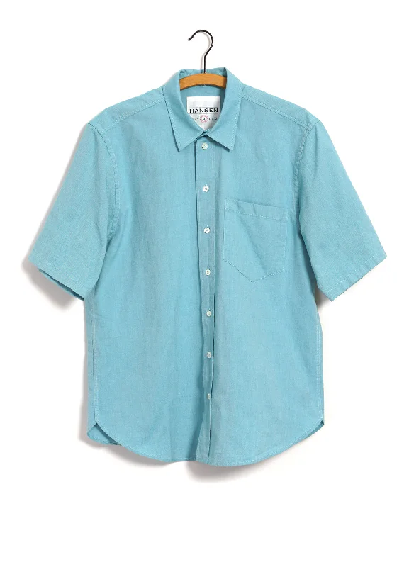 Men's Stain-Resistant Shirts for Mess-Free WearREIDAR | Loose Fit Short Sleeve Shirt | Miami Green Men's Stain-Resistant Shirts for Mess-Free WearREIDAR | Loose Fit Short Sleeve Shirt | Miami Green