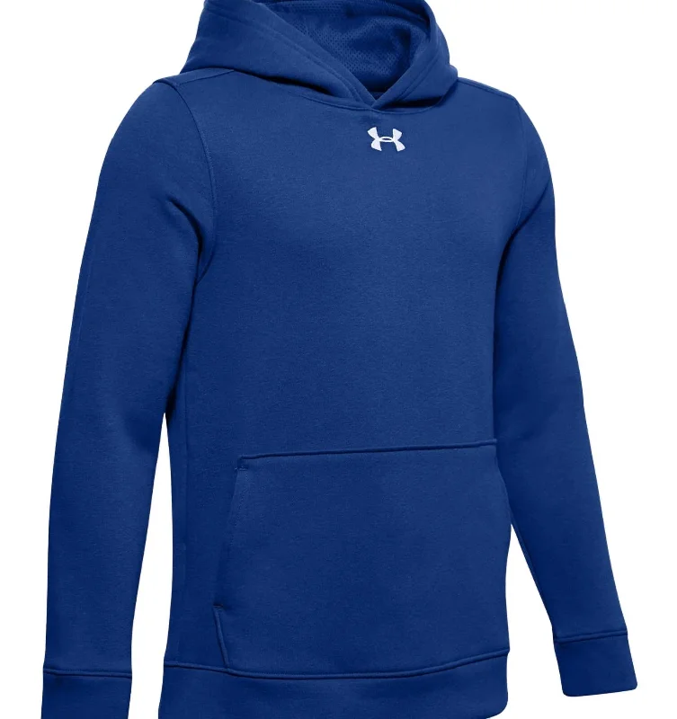 Comfortable Men's Fleece HoodiesYouth Hustle Fleece Hoody In Royal/white