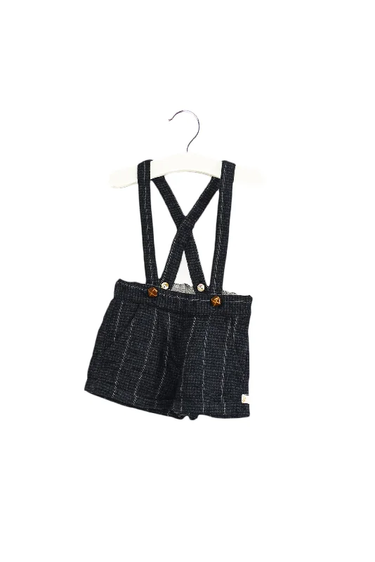 Short Men's Inseam Dress ShortsLes Enfantines Shorts with Suspenders 6M