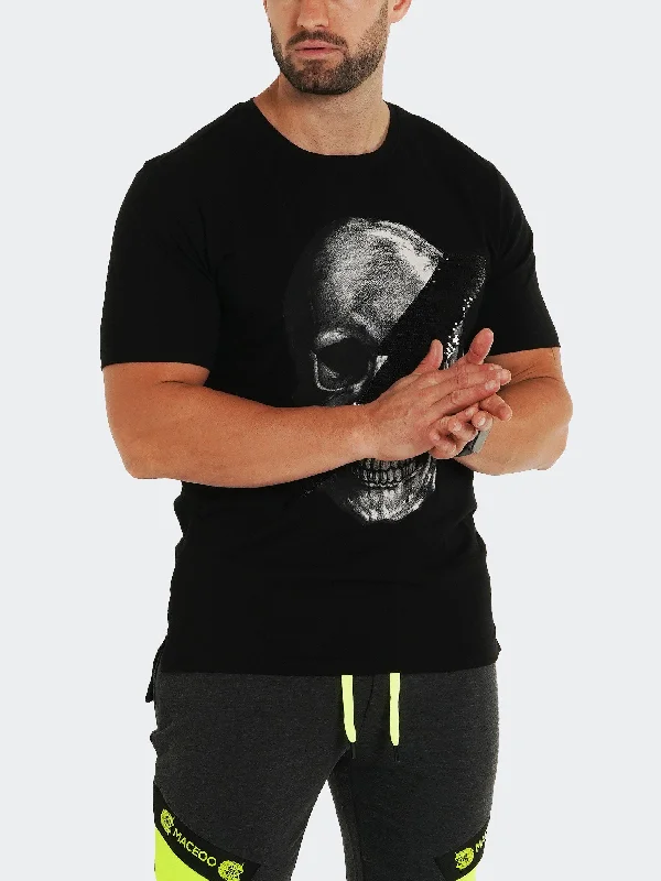 Men's Shirts with Barrel CuffsTee SkullDisco Black
