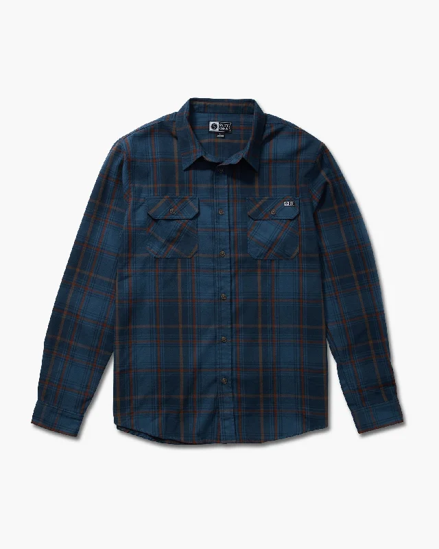 Men's Solid-Colored Shirts for VersatilityDaybreak Flannel - Navy