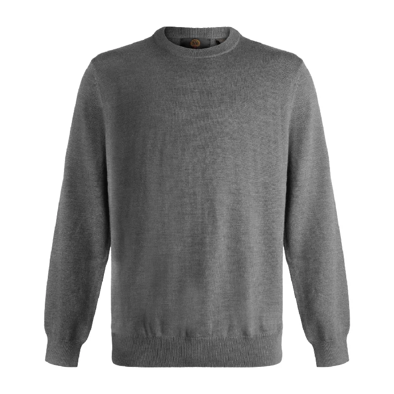 Men's Sweaters with Patchwork DesignsExtra Fine 'Zegna Baruffa' Merino Wool Crew Neck Sweater in Charcoal by Viyella Men's Sweaters with Patchwork DesignsExtra Fine 'Zegna Baruffa' Merino Wool Crew Neck Sweater in Charcoal by Viyella