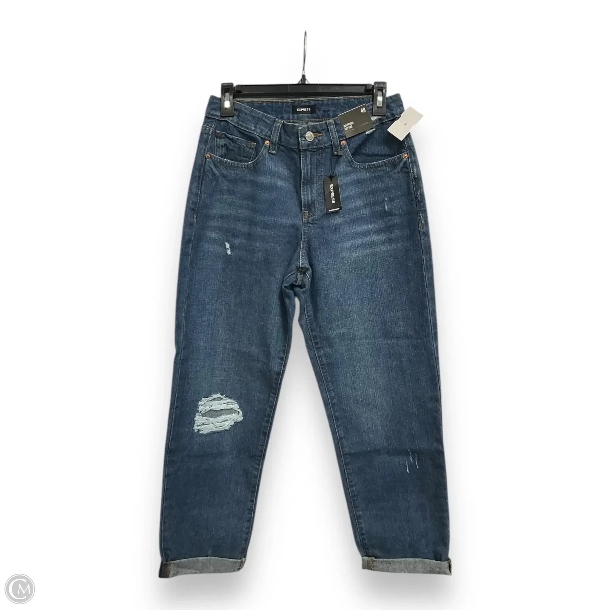 Inexpensive Rip and Tear Men's JeansJeans Boyfriend By Express In Blue Denim, Size: 4 Inexpensive Rip and Tear Men's JeansJeans Boyfriend By Express In Blue Denim, Size: 4