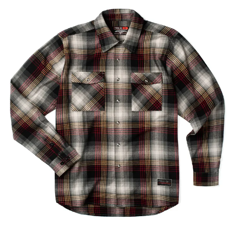 Men's Custom Dress Shirts for a Personalized FitTrue Grit Flannel - Black