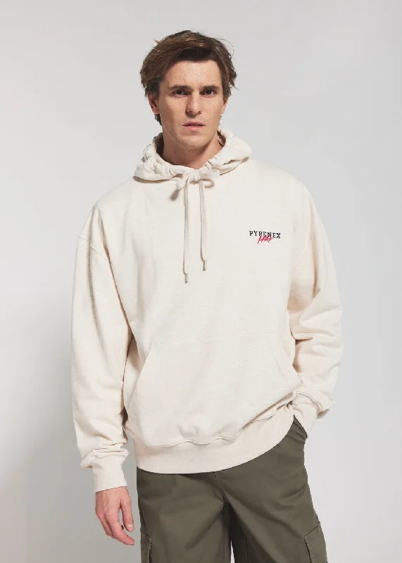 Men's Hoodies for SnowboardingPullover unisexe à capuche en coton biologique Pyrenex Sierra crème Men's Hoodies for SnowboardingPullover unisexe à capuche en coton biologique Pyrenex Sierra crème
