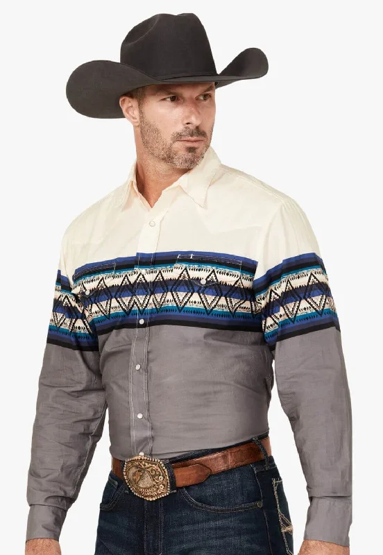 Men's Dressy Button-Down Shirts for Formal OccasionsRoper Mens Vintage Collection Long Sleeve Shirt Men's Dressy Button-Down Shirts for Formal OccasionsRoper Mens Vintage Collection Long Sleeve Shirt
