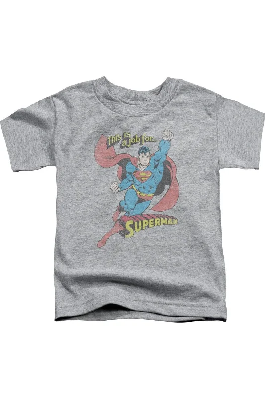 Striped Men's TopsDC Comics On The Job Short Sleeve Juvenile Tee / T-Shirt