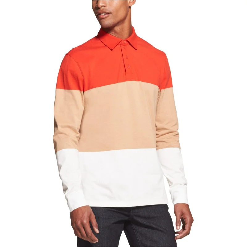 Men's Shirts with Scoop NecksDkny Mens Colorblocked Rugby Polo Shirt