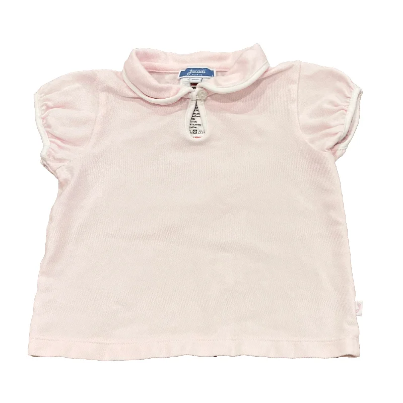 Men's Shirts with Elastic WaistbandsJacadi Girls Pink Polo Shirt