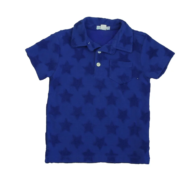 Men's Shirts with Roll-Up SleevesCrewcuts Boys Blue Polo Shirt