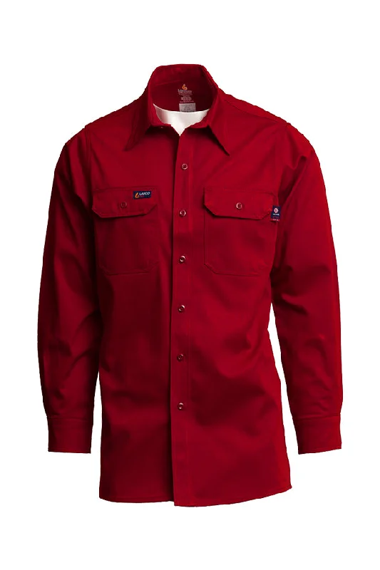 Men's Organic Cotton Shirts for Eco-ConsciousnessFR Uniform Shirt | 7oz. 100% Cotton | Red Men's Organic Cotton Shirts for Eco-ConsciousnessFR Uniform Shirt | 7oz. 100% Cotton | Red