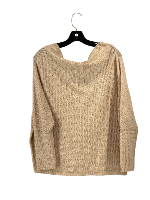Men's Hoodies with Vintage StyleSweatshirt Crewneck By Umgee In Beige, Size: M