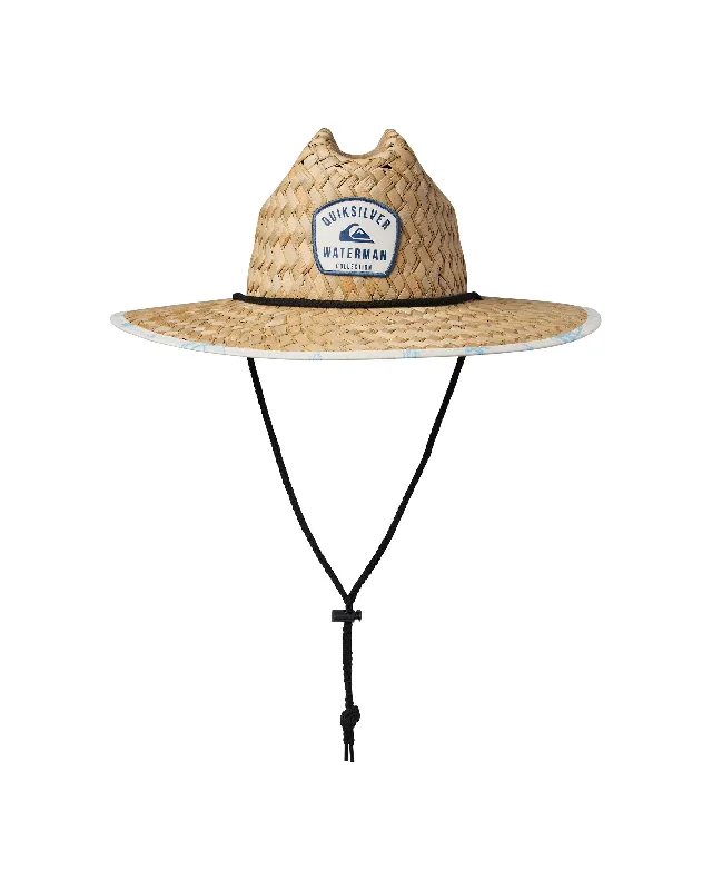 Oversized Bucket HatsWaterman Outsider Straw Lifeguard Hat - Bone White
