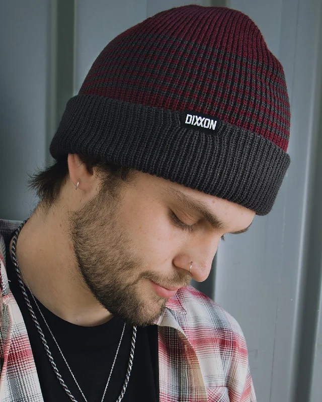 Comfortable Fisherman HatsDock Beanie - Maroon & Gray