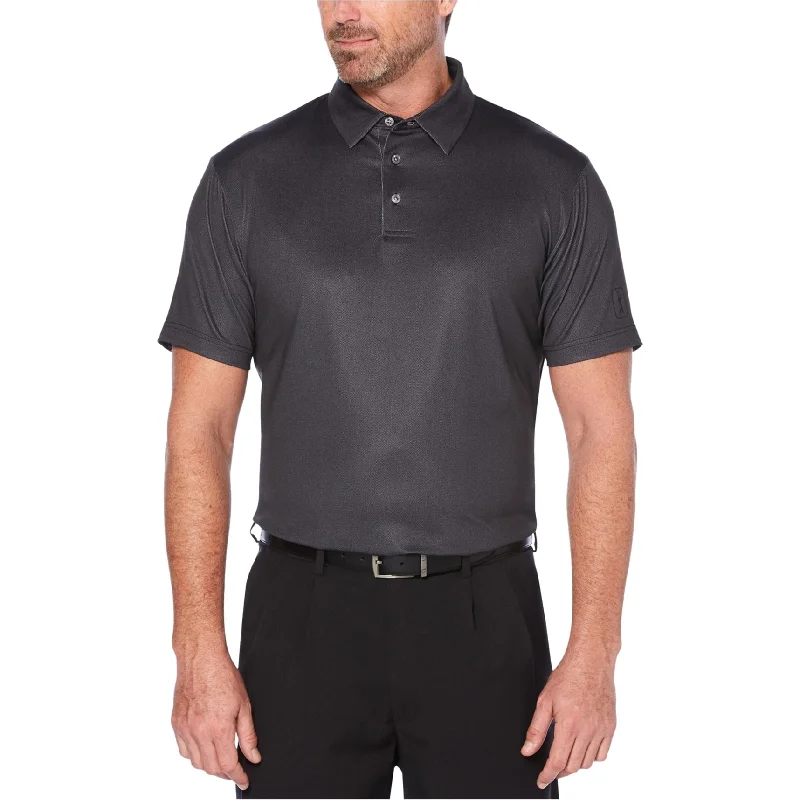Durable Men's Work ShirtsPGA Tour Mens Driflux Rugby Polo Shirt, Black, Small
