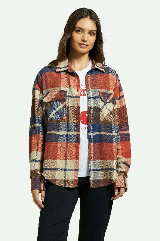 Men's Iron-Free Shirts for Wrinkle-Resistant WearBowery Women's Classic L/S Flannel - Navy/Mars Red/Whitecap Men's Iron-Free Shirts for Wrinkle-Resistant WearBowery Women's Classic L/S Flannel - Navy/Mars Red/Whitecap