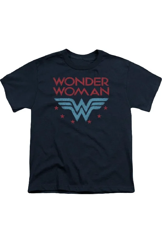Lightweight Men's Linen ShirtsDC Comics Wonder Woman Wonder Stars Short Sleeve Youth Tee / T-Shirt Lightweight Men's Linen ShirtsDC Comics Wonder Woman Wonder Stars Short Sleeve Youth Tee / T-Shirt