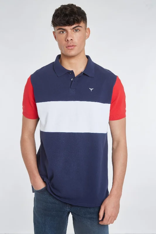 Men's Shirts with Pleated HemlinesHolt Polo Shirt - Navy