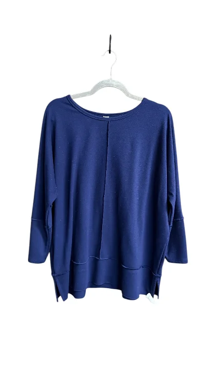 Men's Hoodies with Faux Fur TrimSweatshirt Crewneck By Spanx In Purple, Size: L