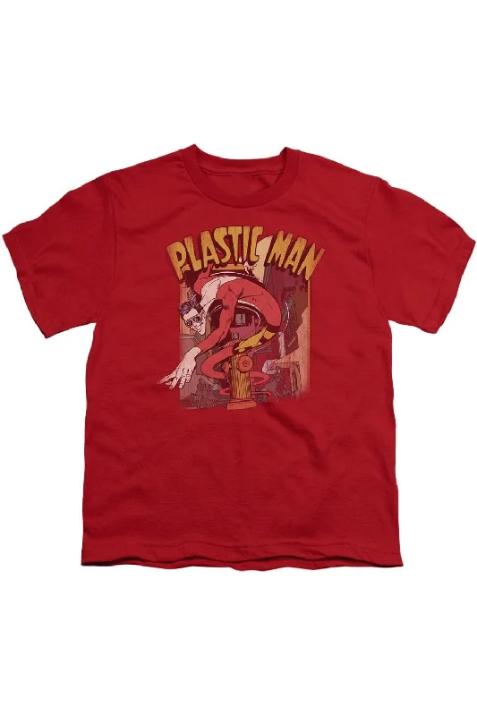 Men's Shirts for HikingDC Comics Plastic Man Street Short Sleeve Youth Tee / T-Shirt Men's Shirts for HikingDC Comics Plastic Man Street Short Sleeve Youth Tee / T-Shirt