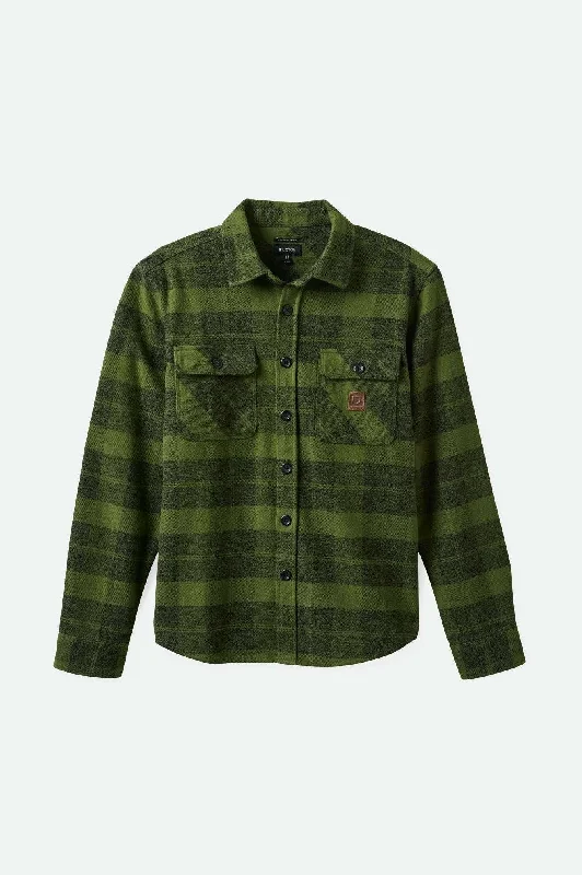 Men's Plaid Shirts for a Country CharmBowery Heavyweight L/S Flannel - Cypress Green/Black