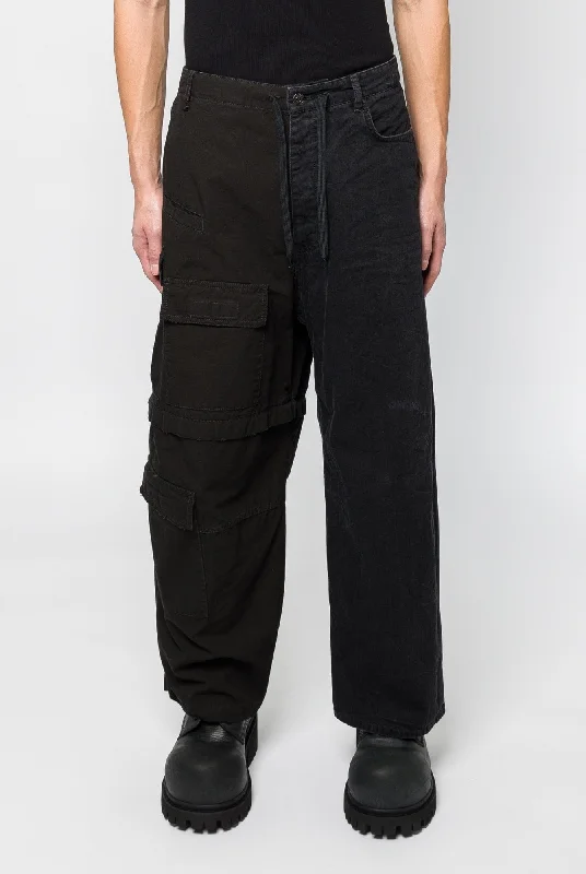 Men's Coats with Military InfluenceBalenciaga Hybrid Baggy Pants
