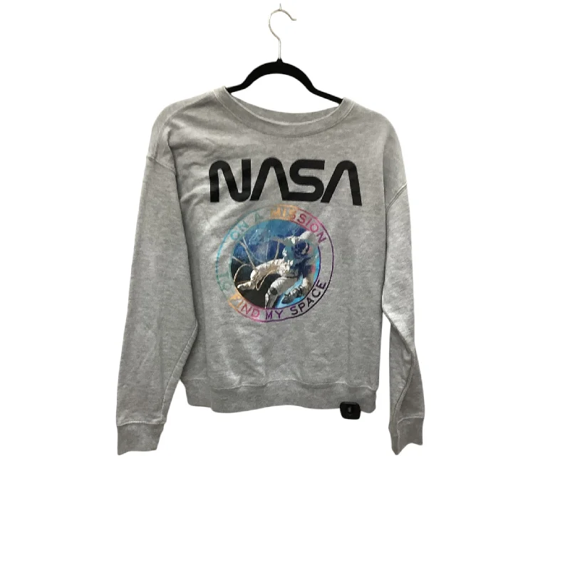 Men's Hoodies for StreetwearSweatshirt Crewneck By Clothes Mentor In Grey, Size: L