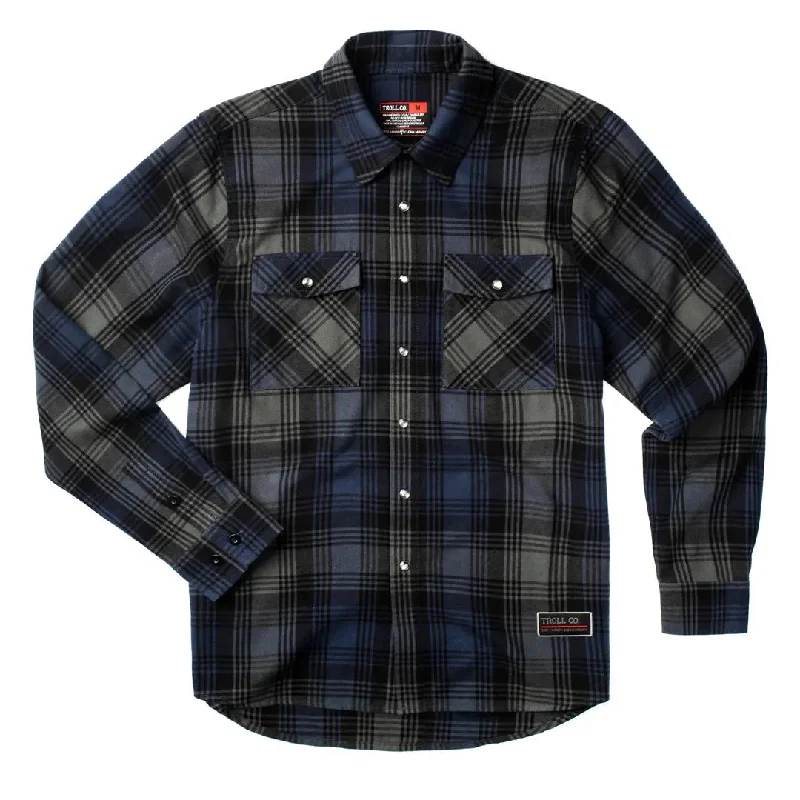 Men's Designer Dress Shirts for High-End FashionDenton Flannel - Midnight