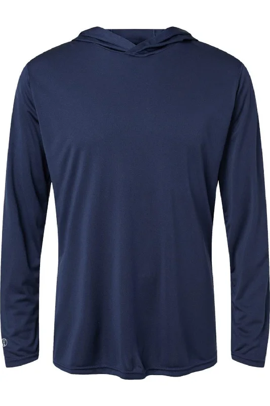 Men's Shirts with Adjustable HemlinesHolloway Momentum Hooded Long Sleeve T-Shirt