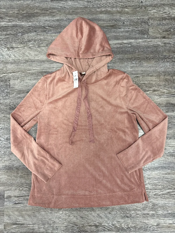 Men's Hoodies with Contrast Fabric PanelsSweatshirt Hoodie By Loft In Pink, Size: S