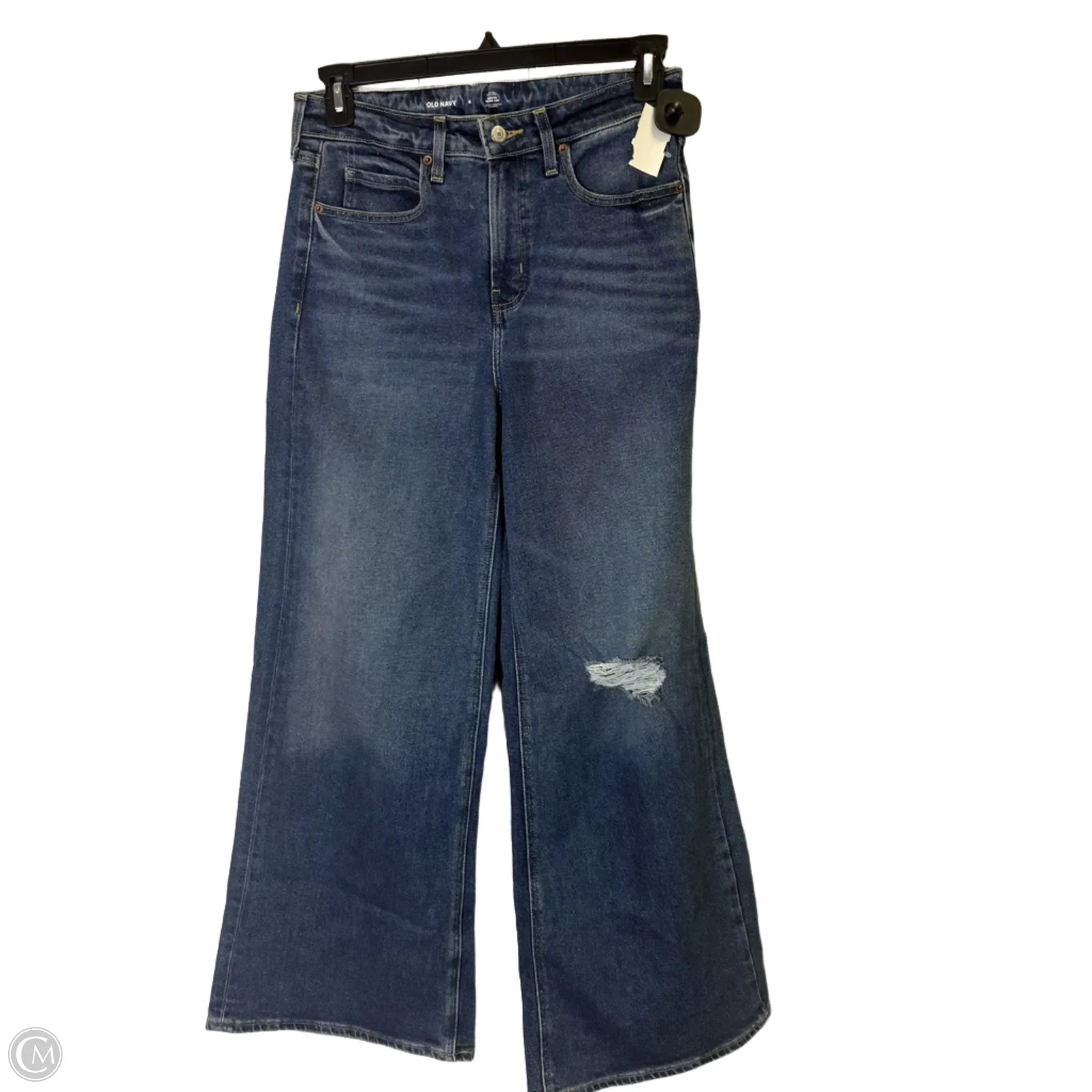 Comfort-Fit Men's JeansJeans Wide Leg By Old Navy In Blue Denim, Size: 6
