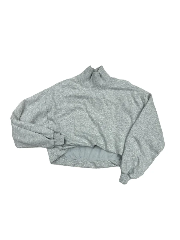 Designer Men's Hoodie JacketsSweatshirt Collar By Pilcro In Grey, Size: S