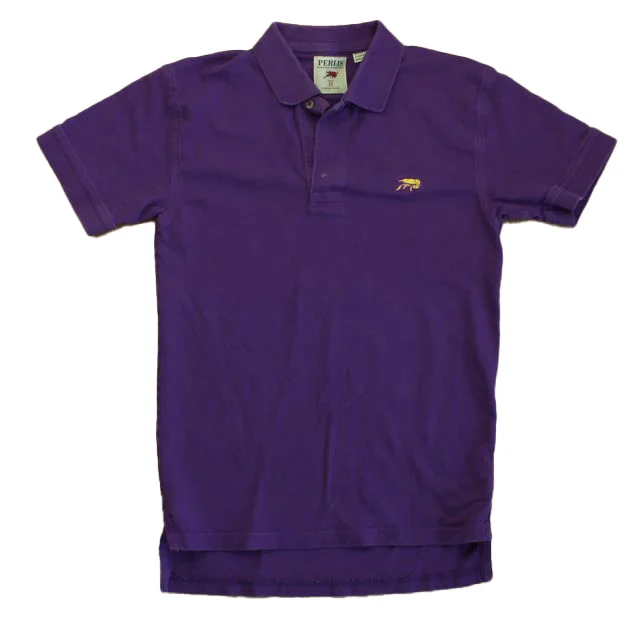 Men's Three-Quarter Sleeved TopsPerlis Boys Purple Polo Shirt