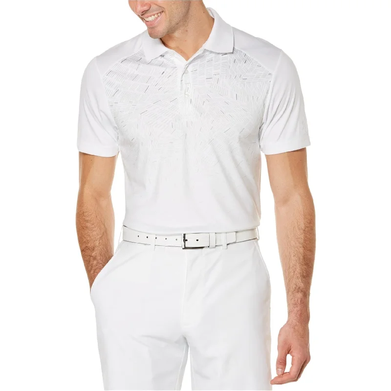 Men's Shirts with Custom MonogramsPga Tour Mens Printed Rugby Polo Shirt