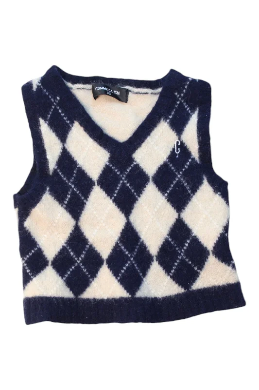 Men's Sweaters with High-Low HemlinesComme Ca Ism Sweater Vest 18-24M